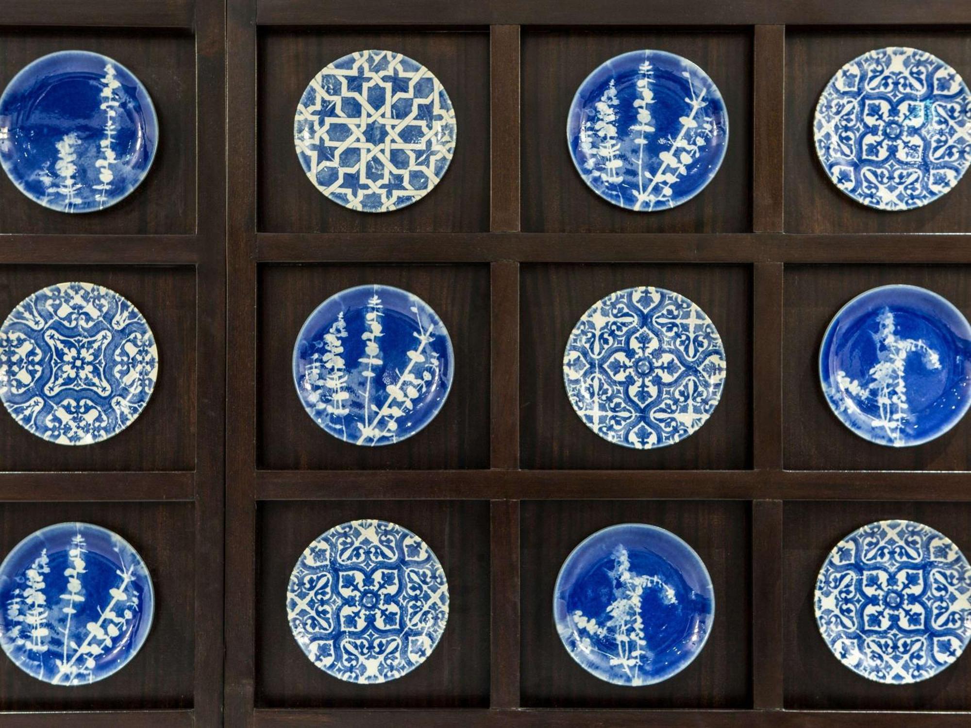 ホテル ソフィテル リスボン リベルダーデ エクステリア 写真 Blue and white plates